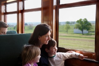 Steam through Lancaster County farmland