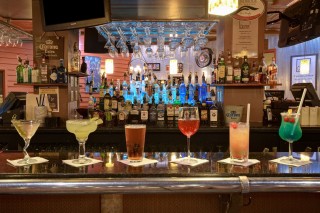 Drinks on bar